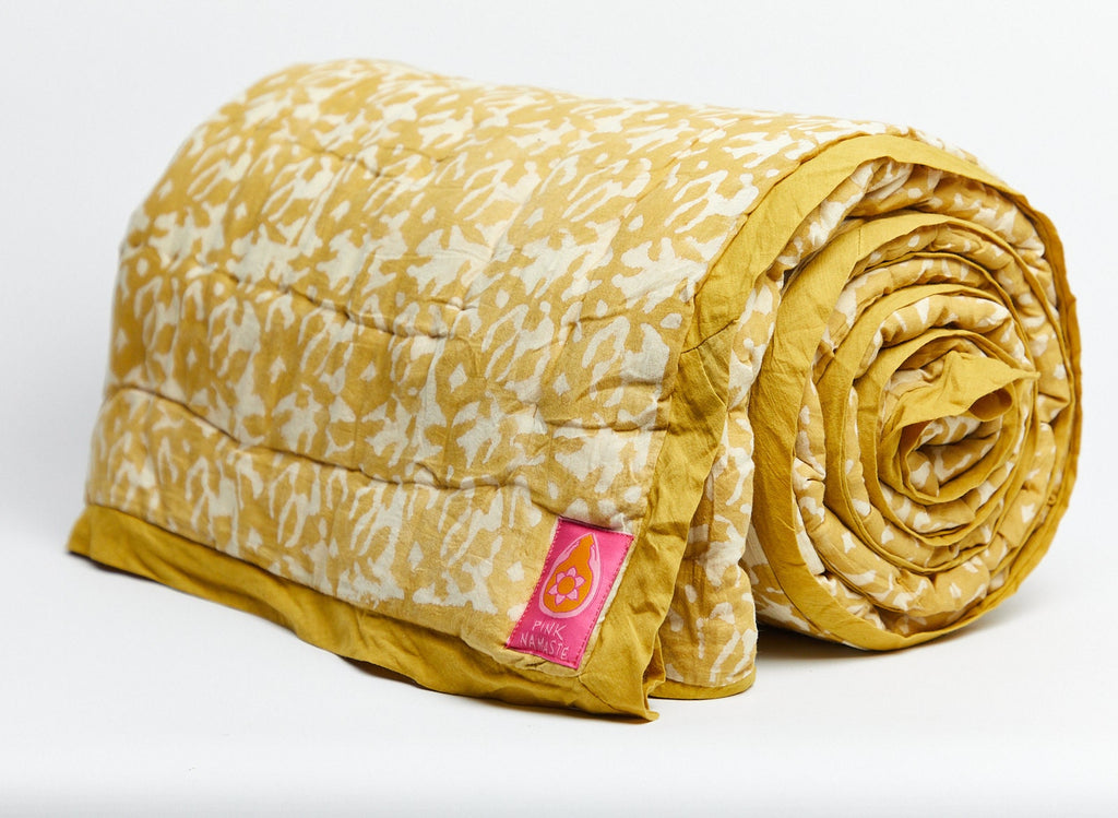 Sunflower Yellow Organic Blanket