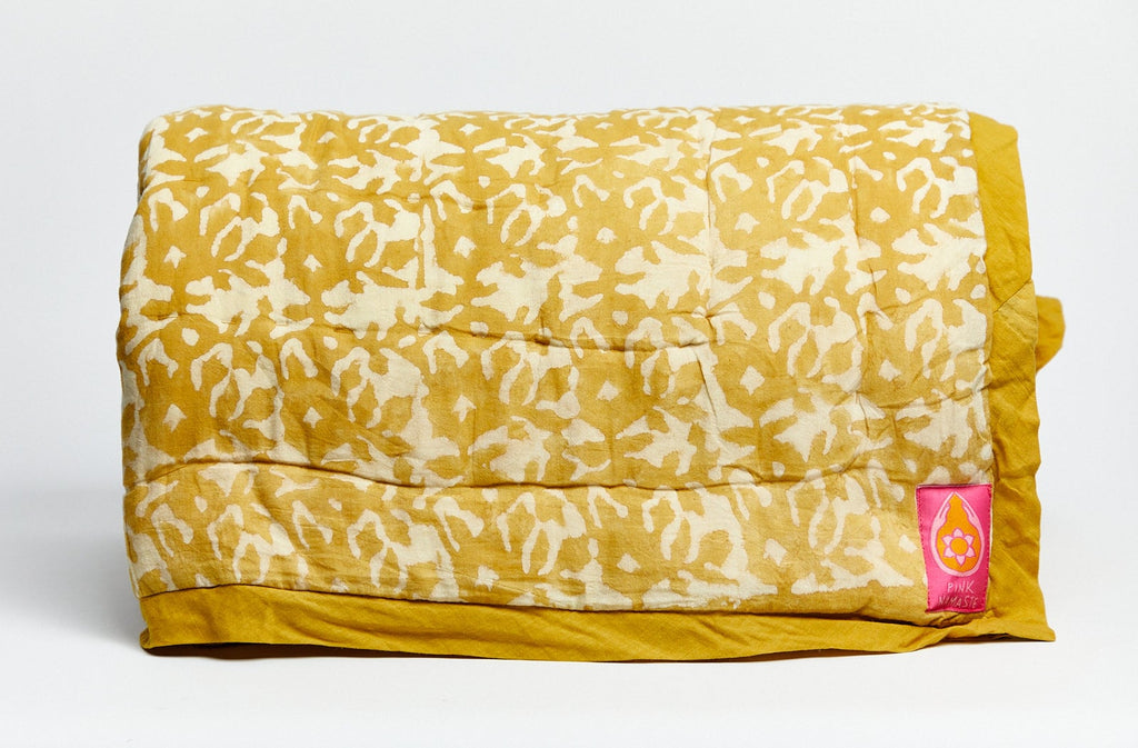 Sunflower Yellow Organic Blanket