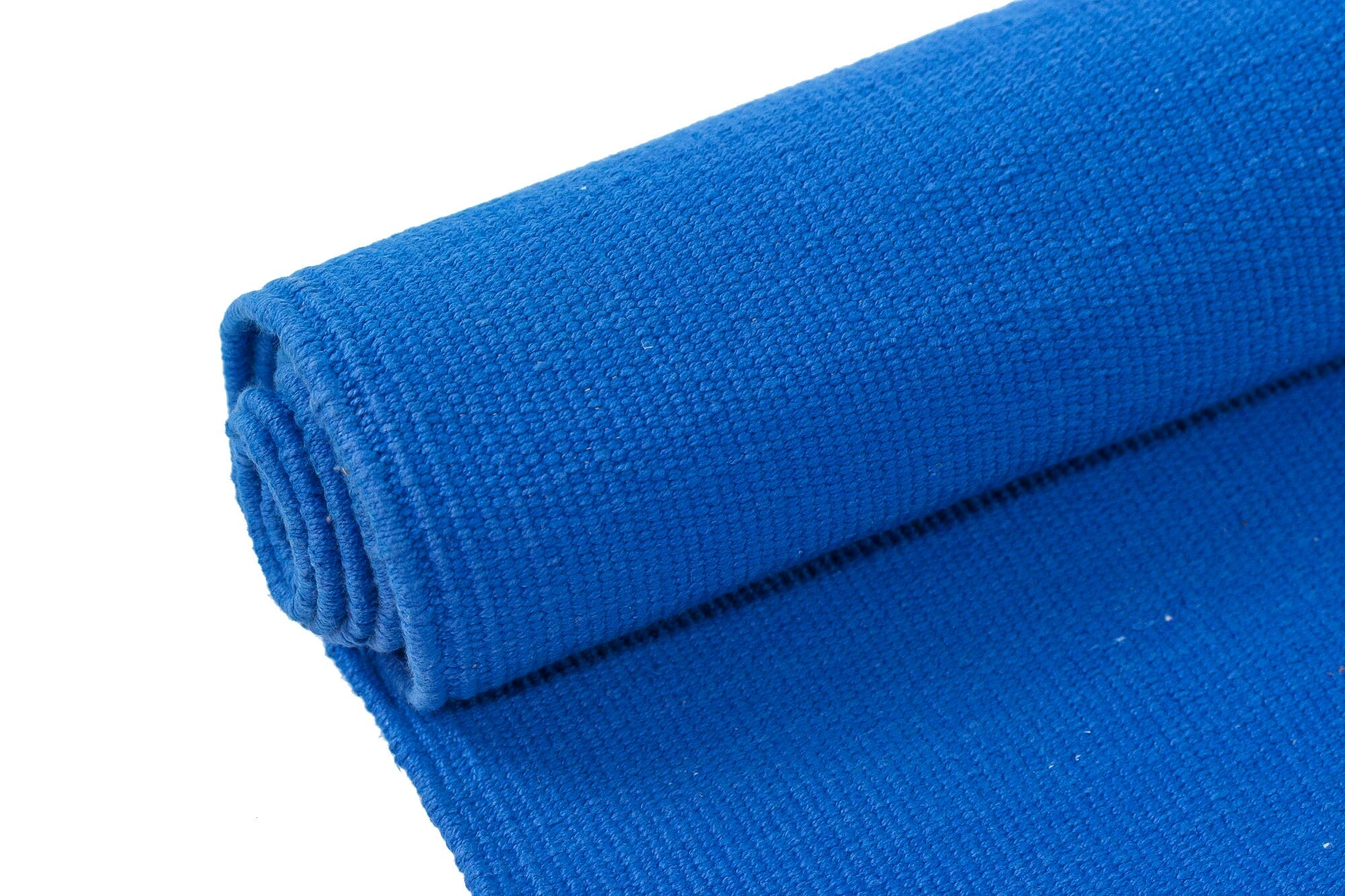 Organic Yoga Rug: Blue