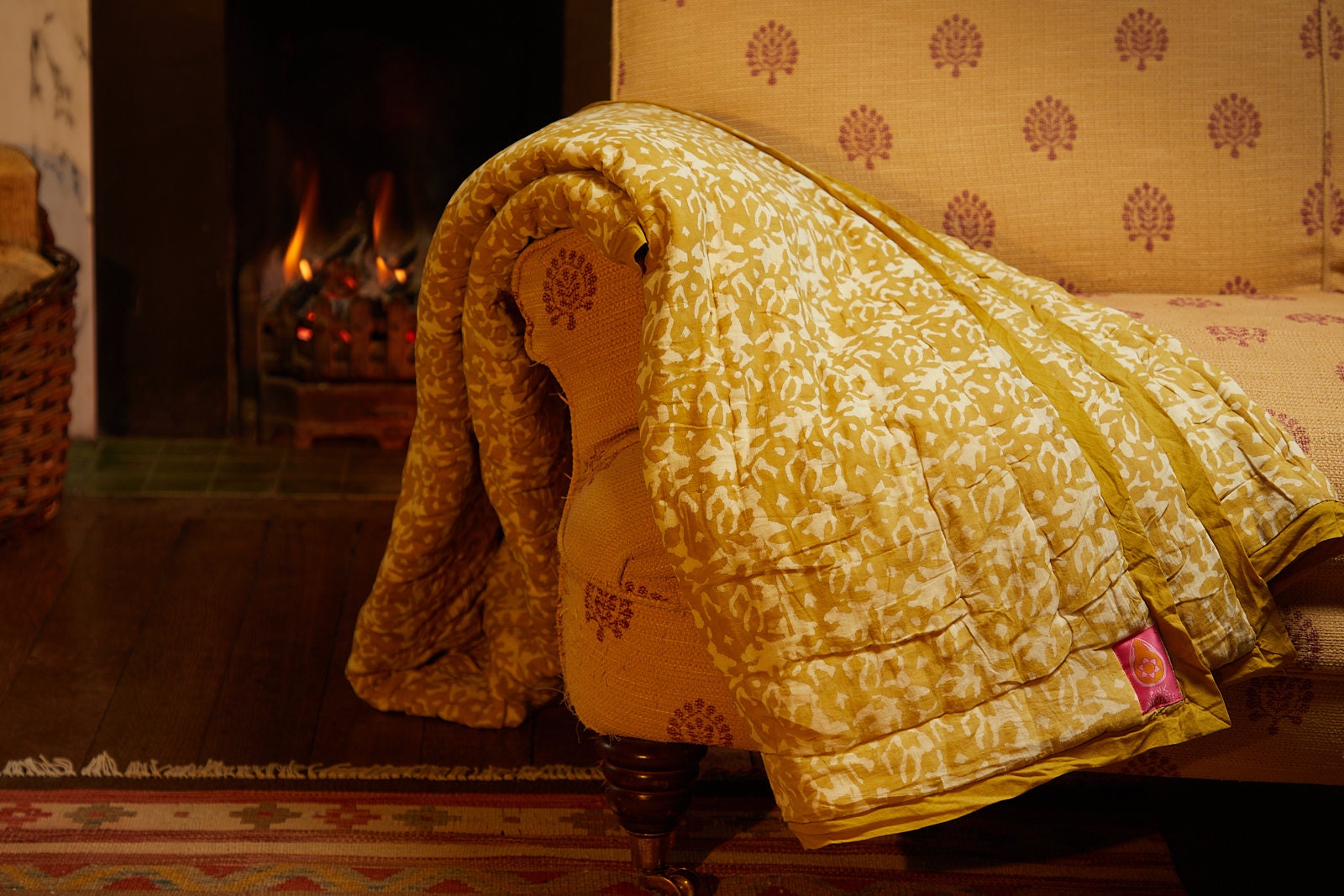 Sunflower Yellow Organic Blanket