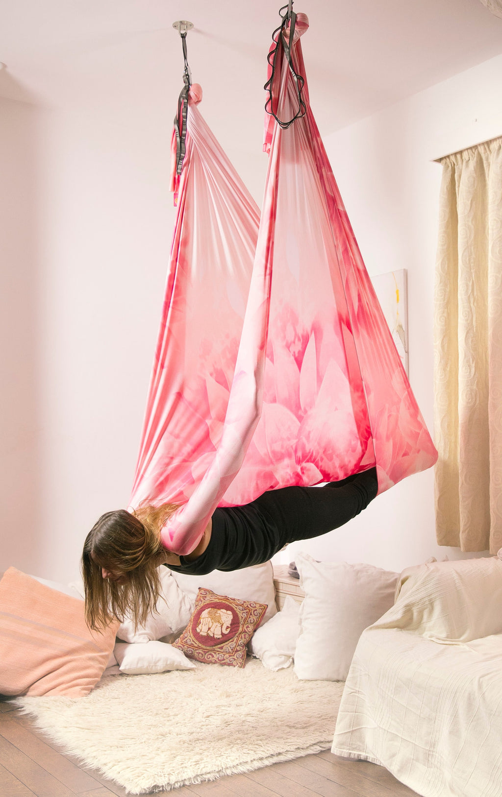Pink Lotus Aerial Yoga Hammock Kit