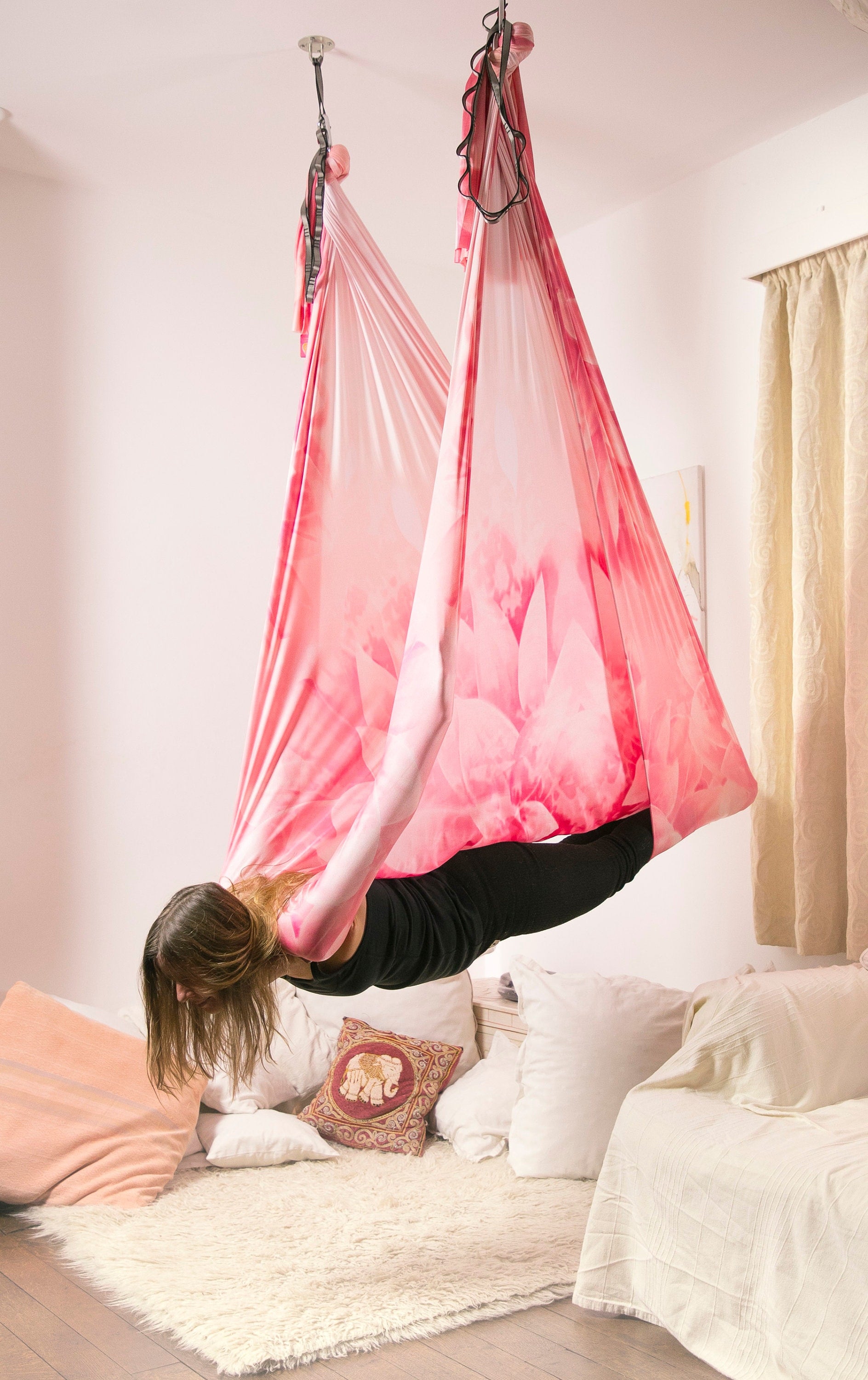 Pink Lotus Aerial Yoga Hammock Kit